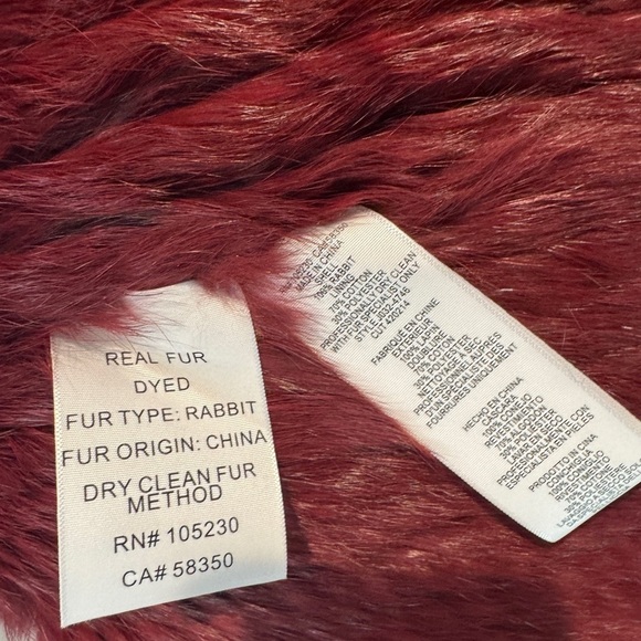 Joie Rabbit Fur Vest Sz Small - Picture 6 of 9